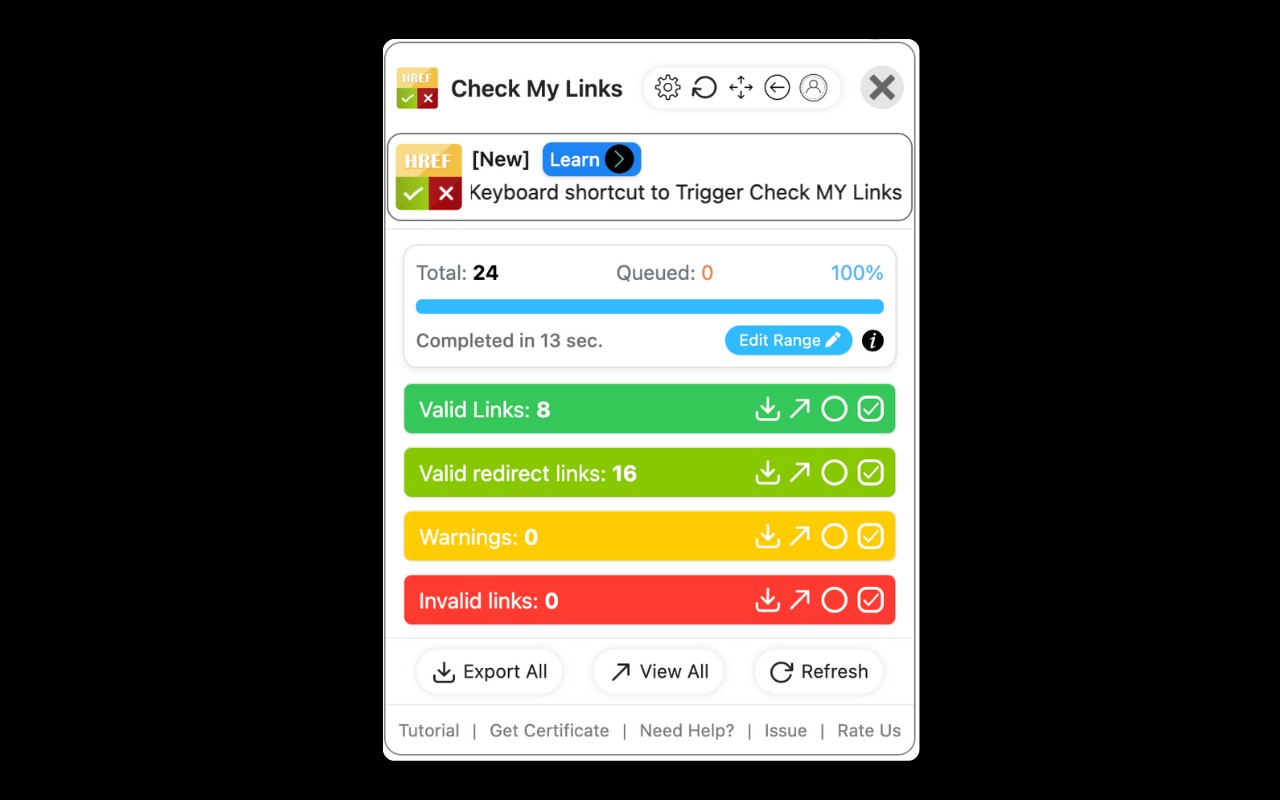 Check My Links screenshot