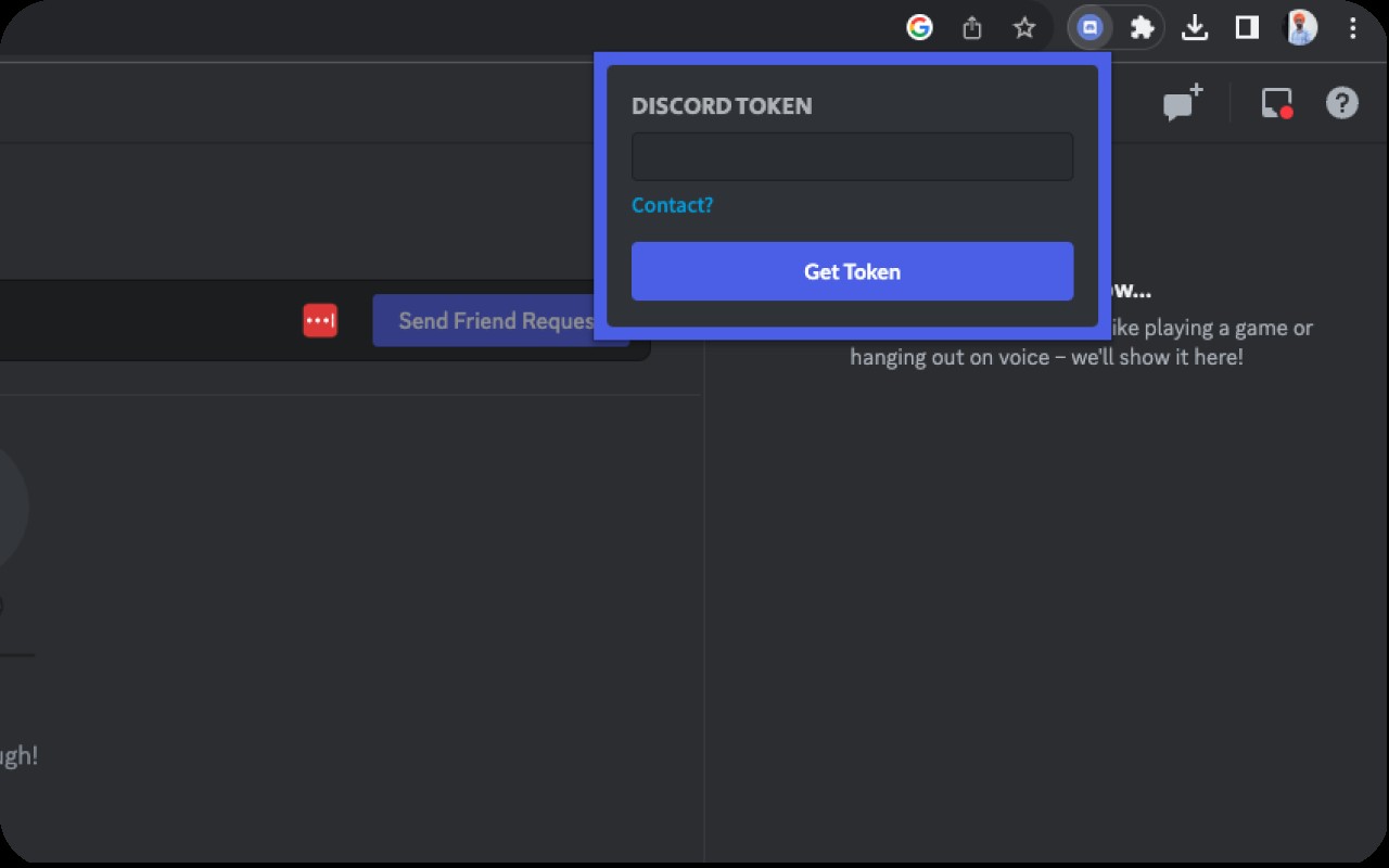 Discord Get User Token screenshot
