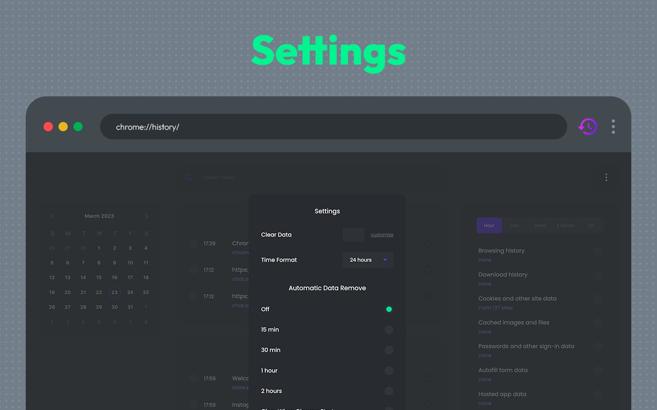 Browser History Plus screenshot