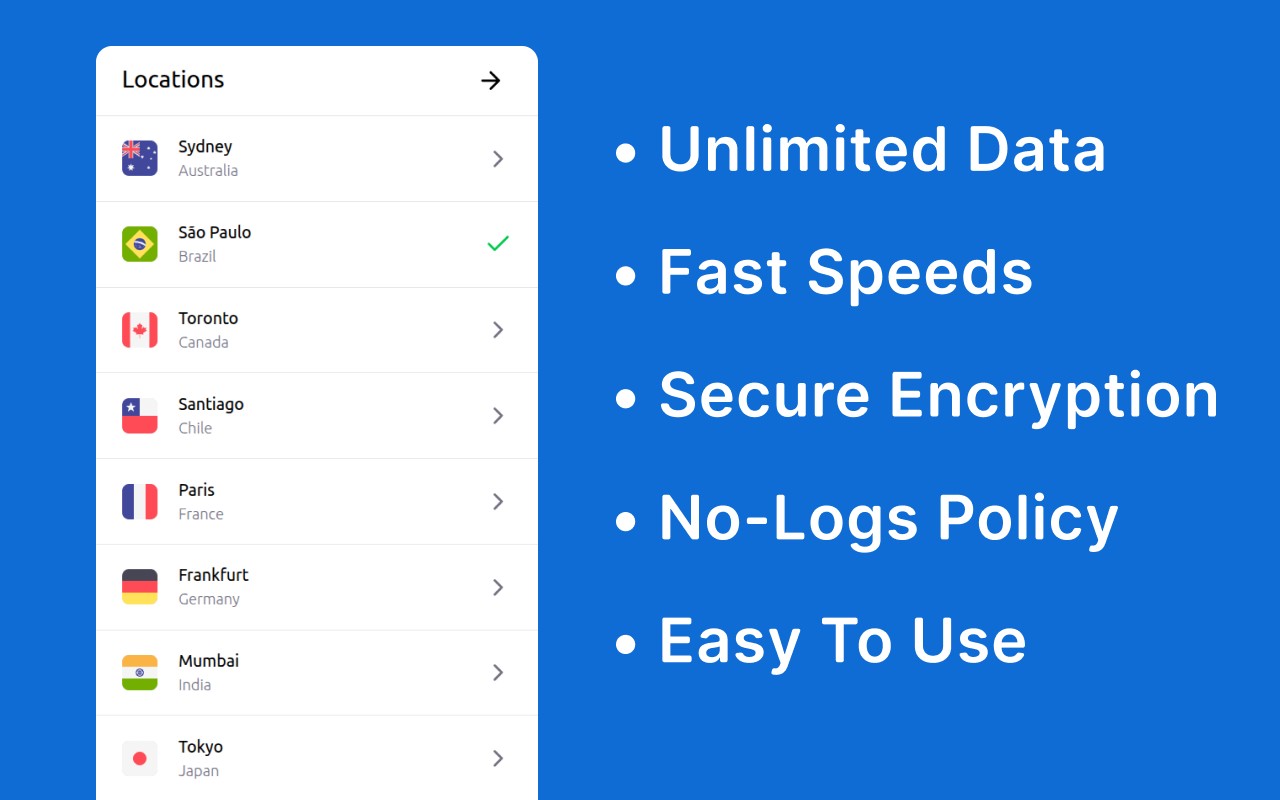 Free VPN Proxy - 1VPN screenshot