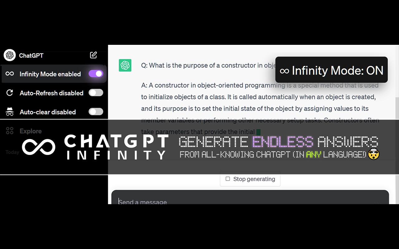 ChatGPT Infinity screenshot