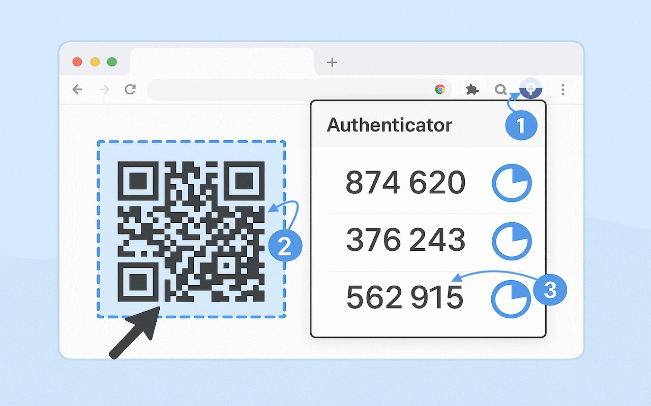 Authenticator app screenshot