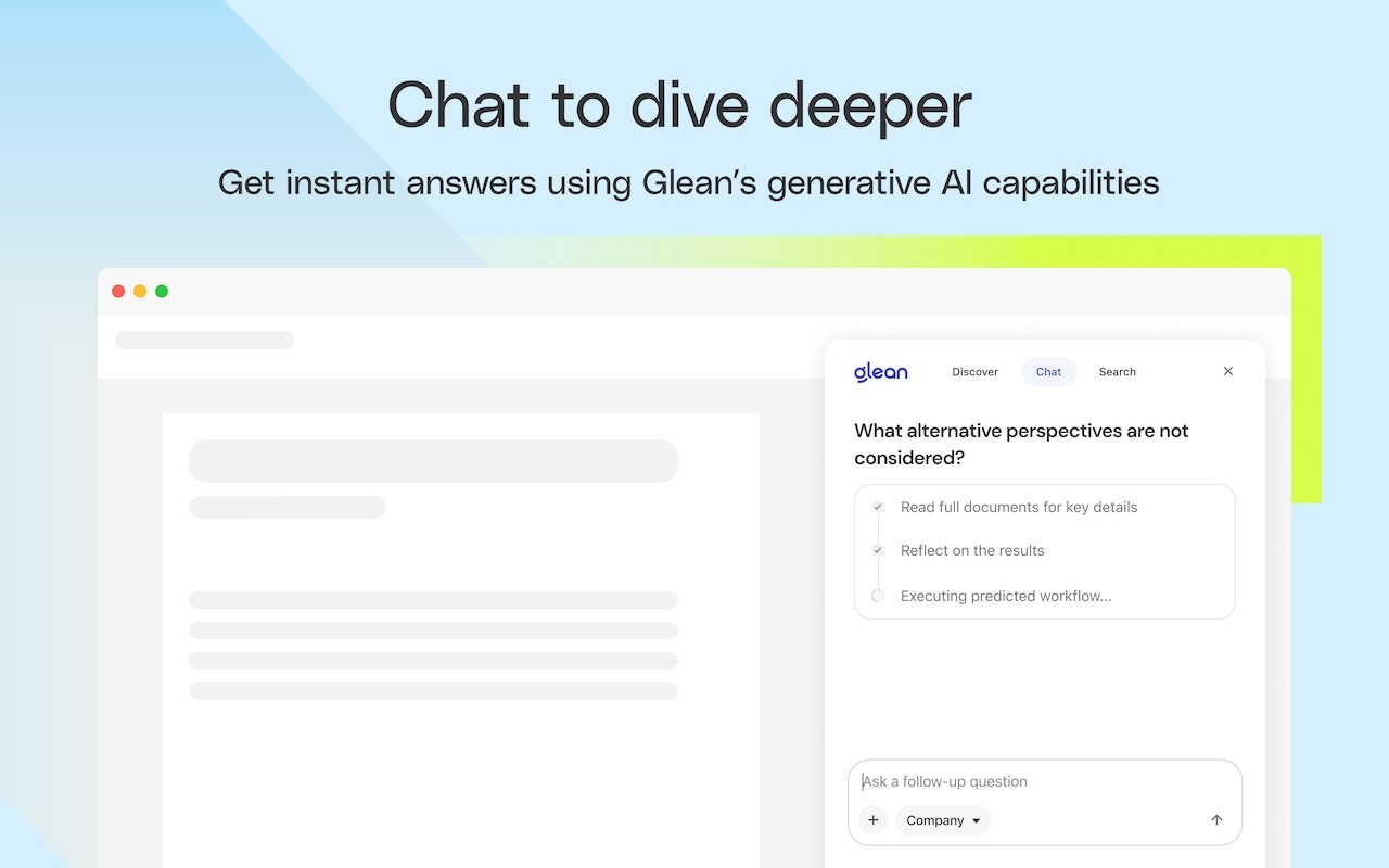 Glean screenshot