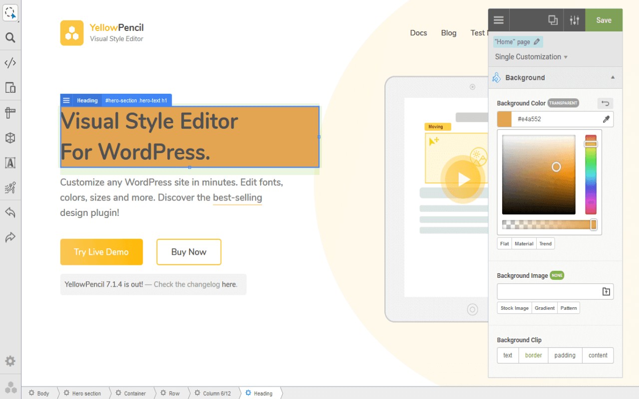 Visual CSS Editor screenshot