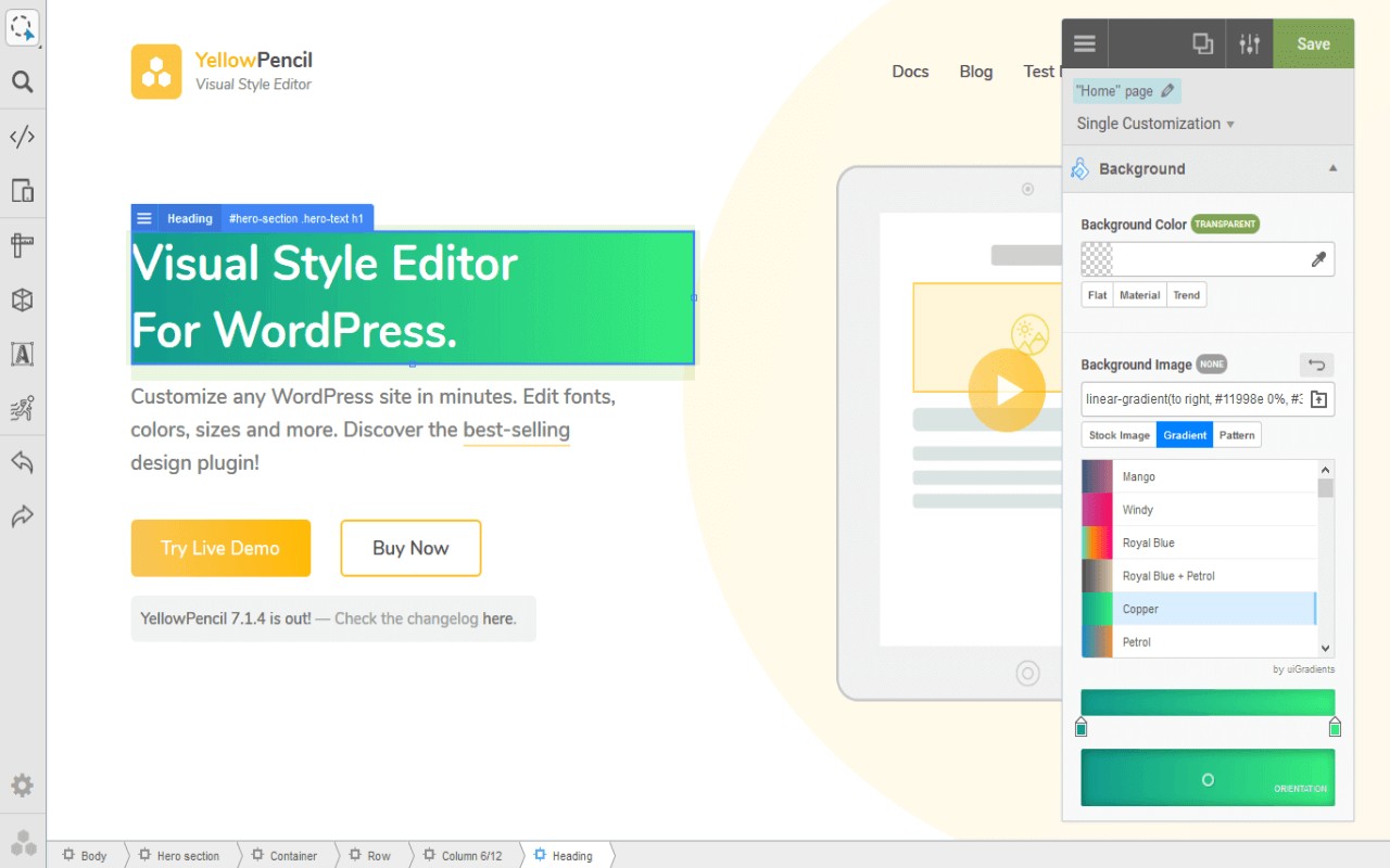 Visual CSS Editor screenshot