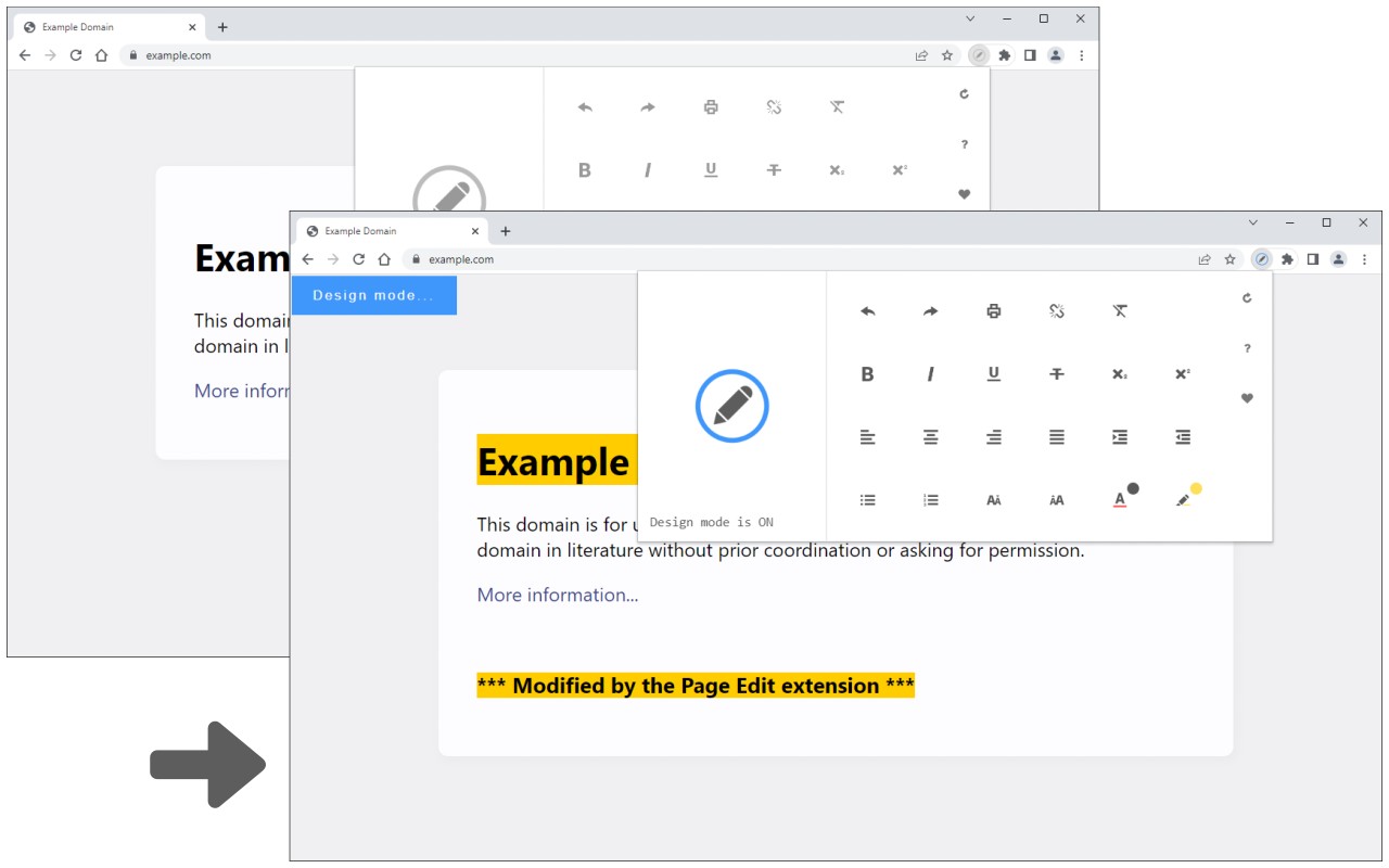 Page Edit screenshot