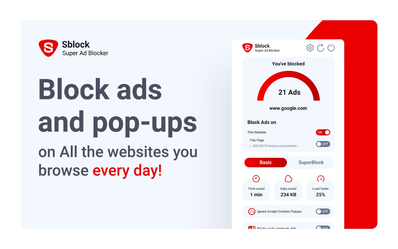 SBlock - Super Ad Blocker screenshot