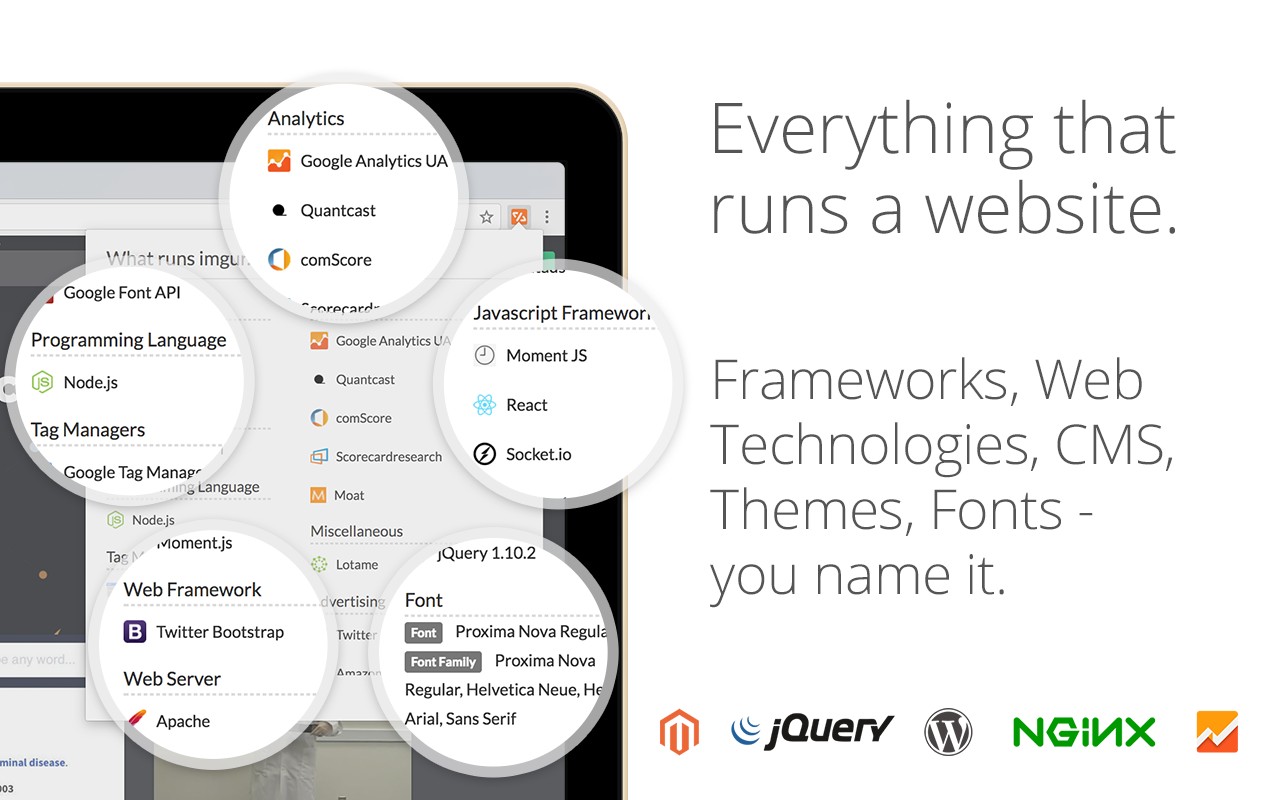 WhatRuns screenshot