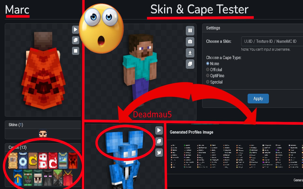 NameMC Extras screenshot