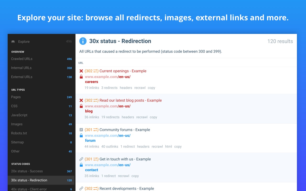Checkbot: SEO, Web Speed & Security Tester 🚀 screenshot
