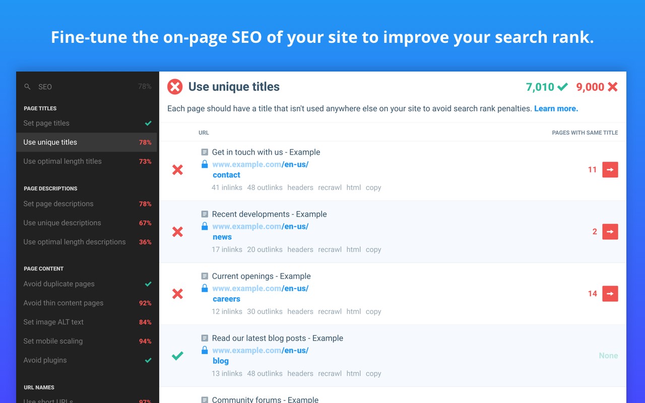 Checkbot: SEO, Web Speed & Security Tester 🚀 screenshot