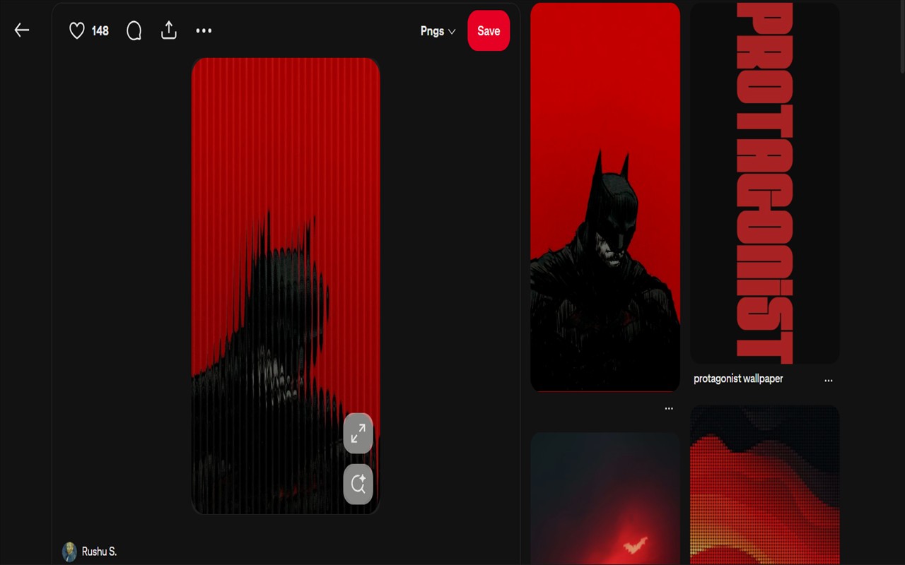 Pinterest Dark Mode screenshot