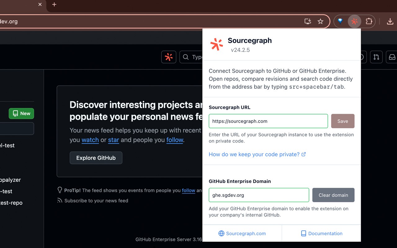 Sourcegraph screenshot