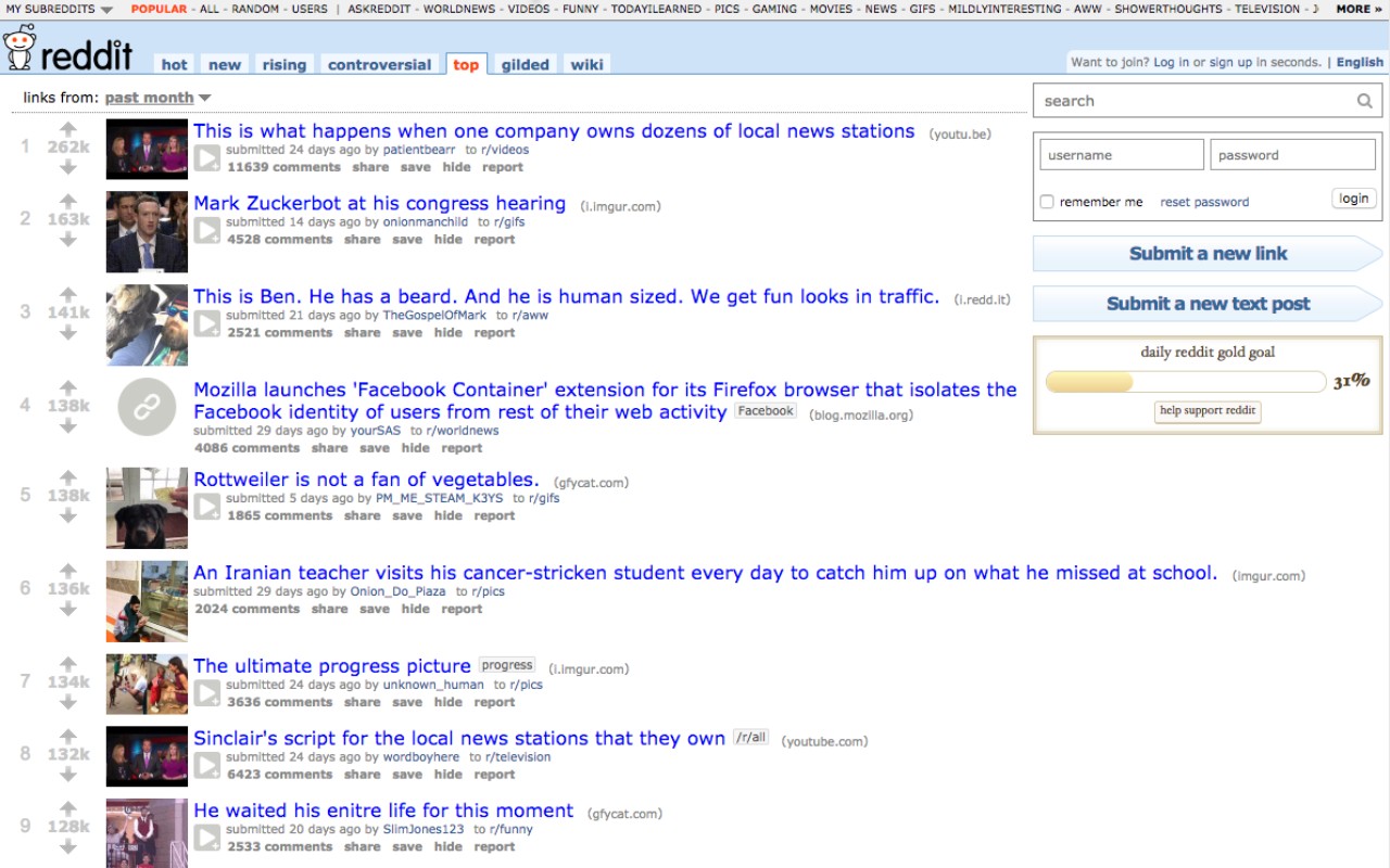 Old Reddit Redirect screenshot