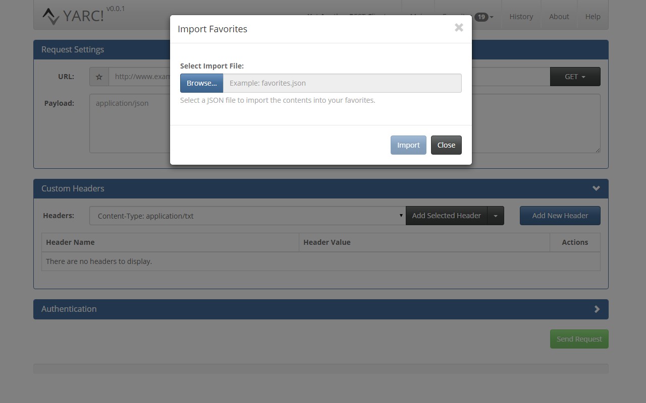 Yet Another REST Client screenshot