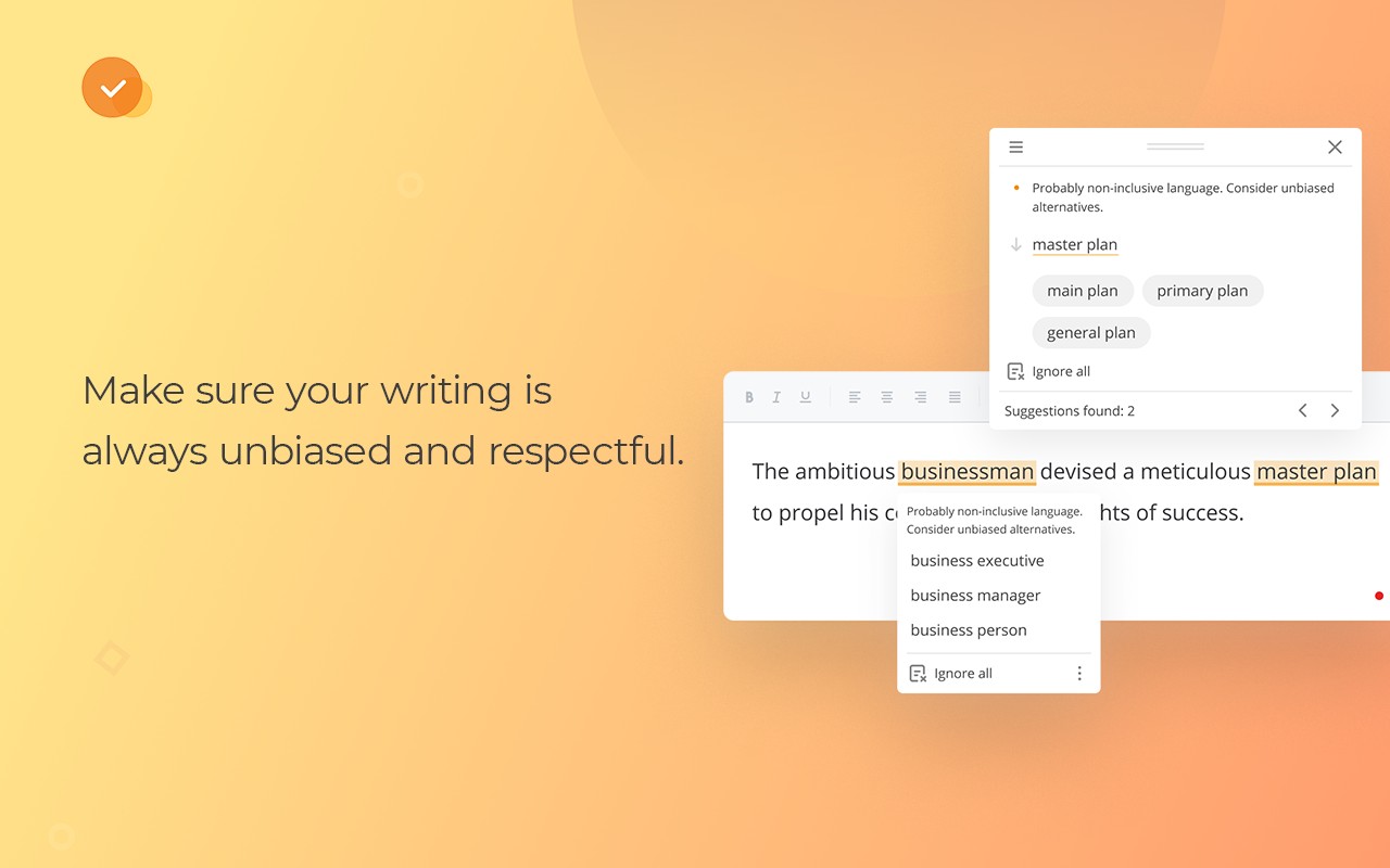 WProofreader: AI grammar check & rewrite tool screenshot