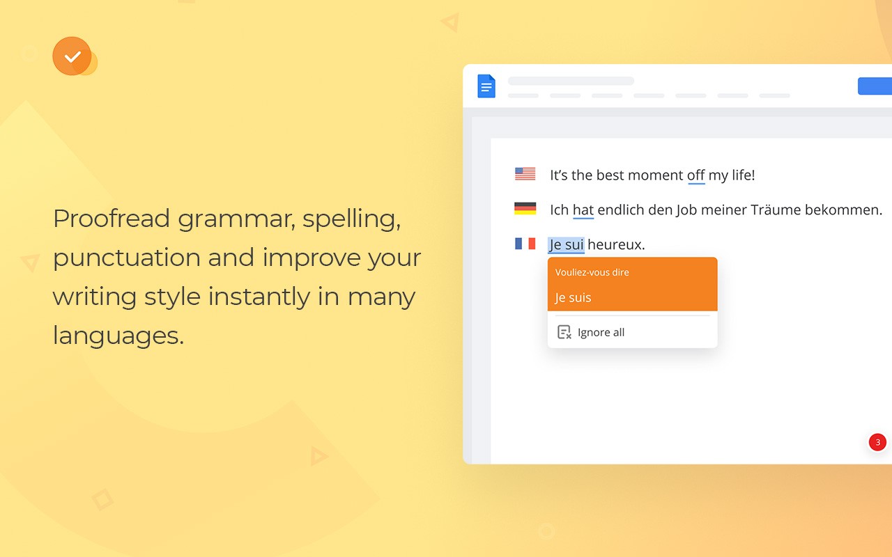 WProofreader: AI grammar check & rewrite tool screenshot