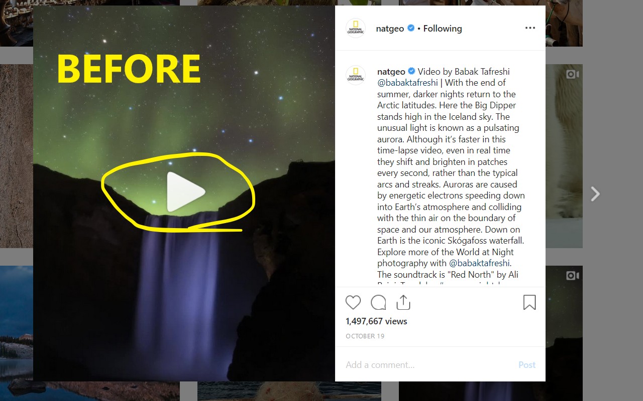 Controls for Instagram Videos screenshot