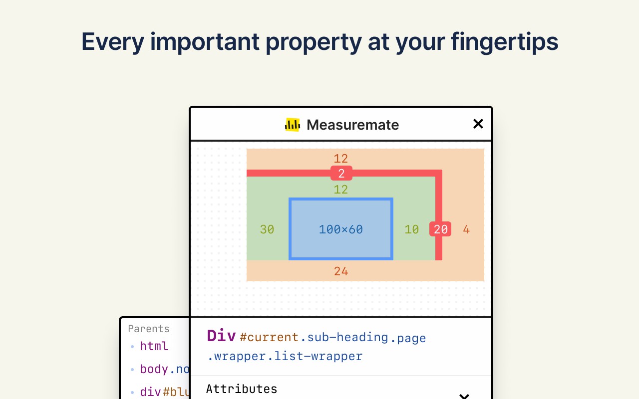 Measuremate — Pixel Ruler for Web Design screenshot