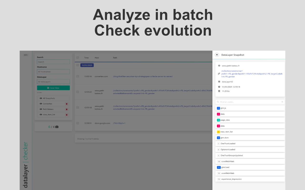 Datalayer Checker screenshot
