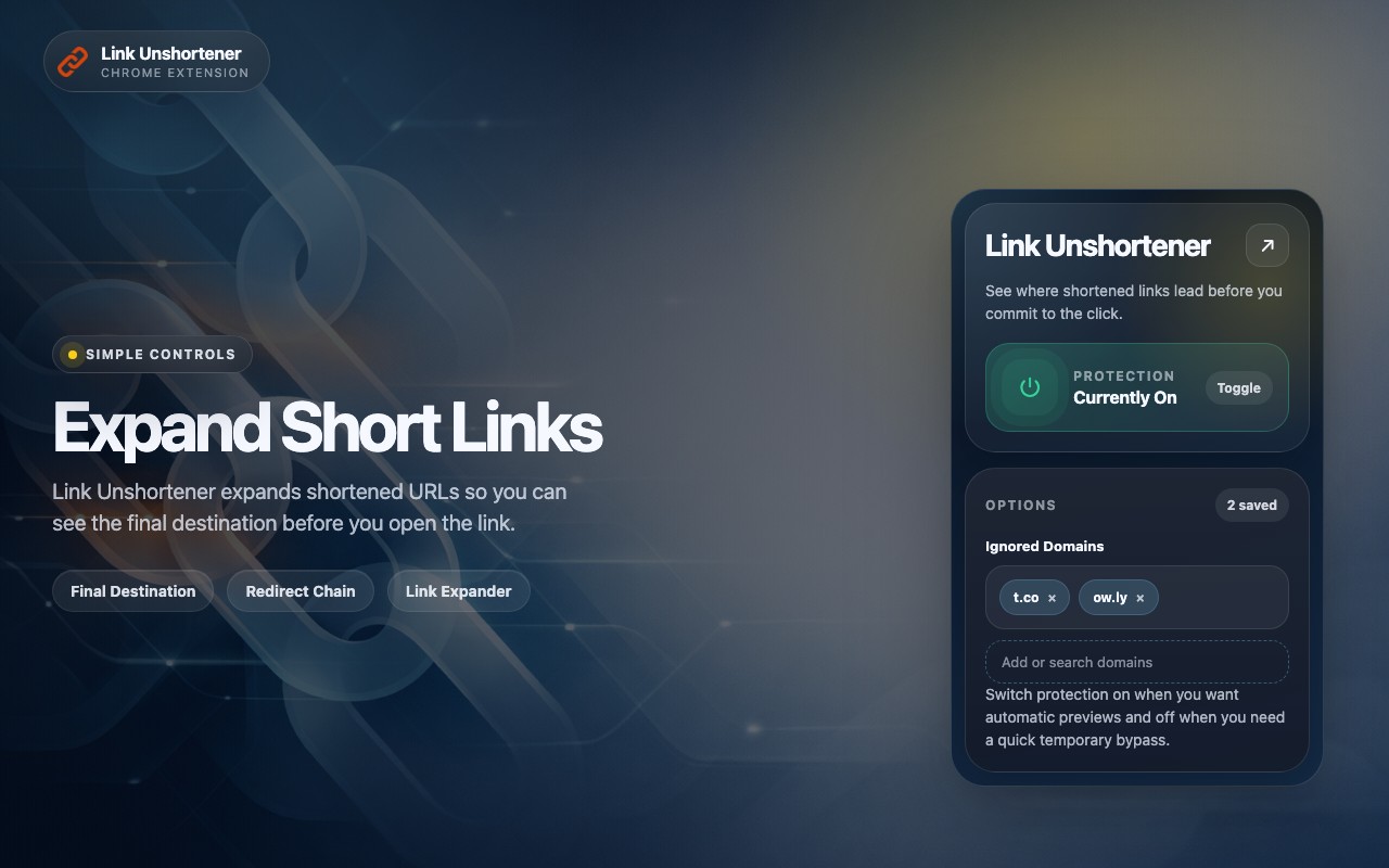 Link Unshortener screenshot