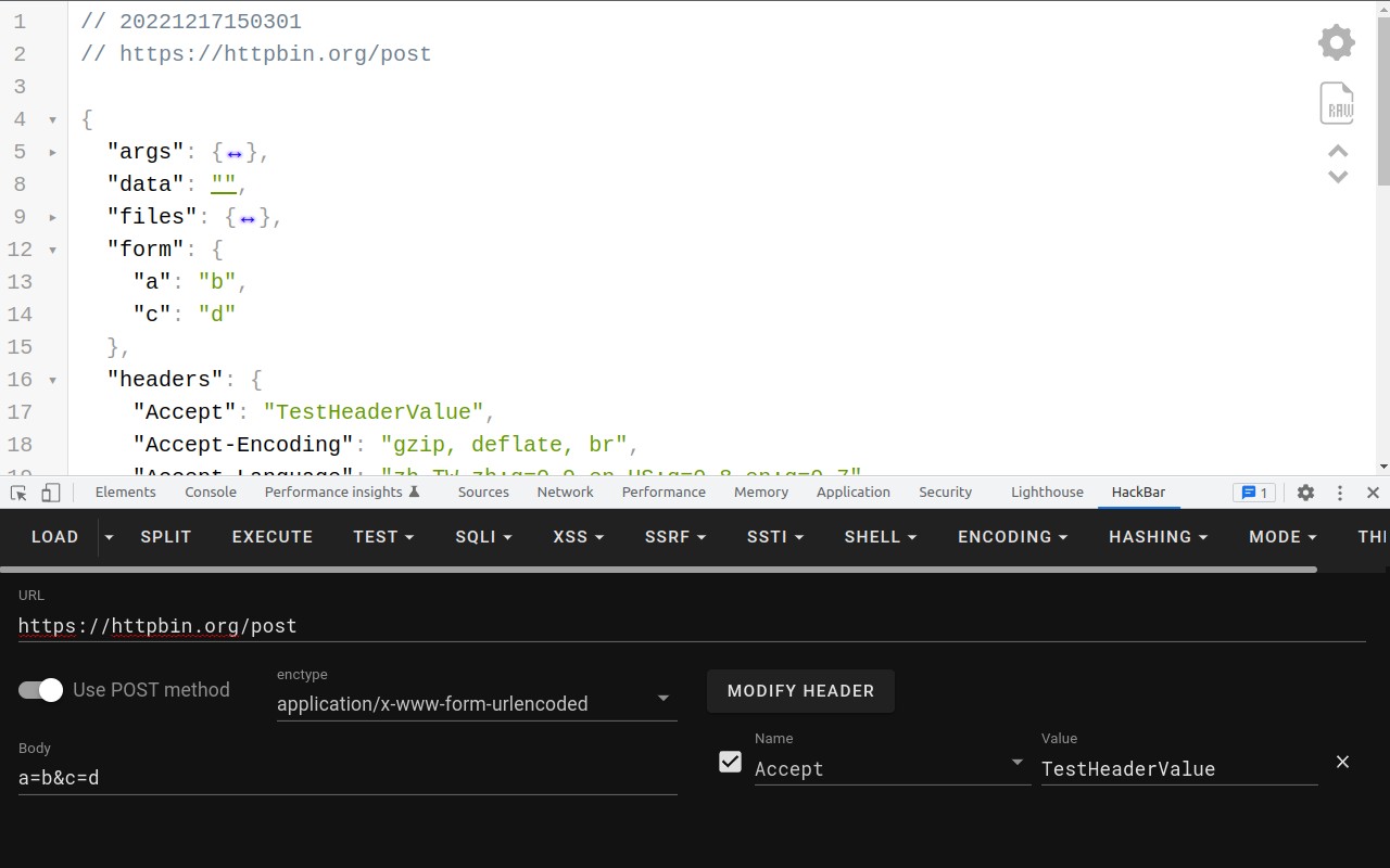 HackBar screenshot