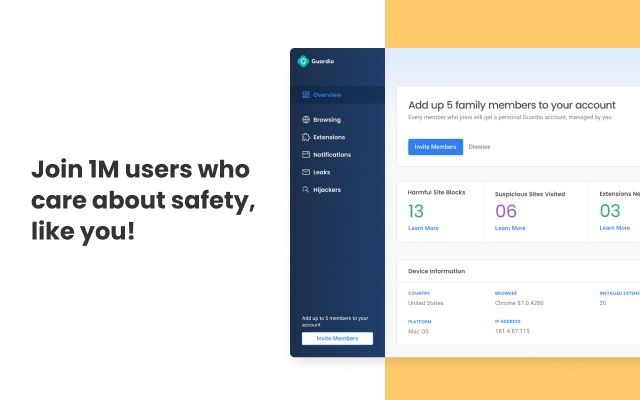 Guardio Protection for Chrome screenshot