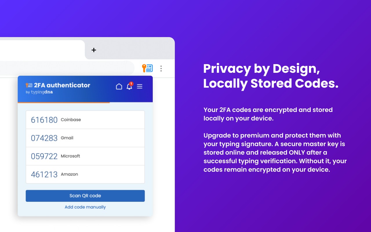 2FA Authenticator screenshot