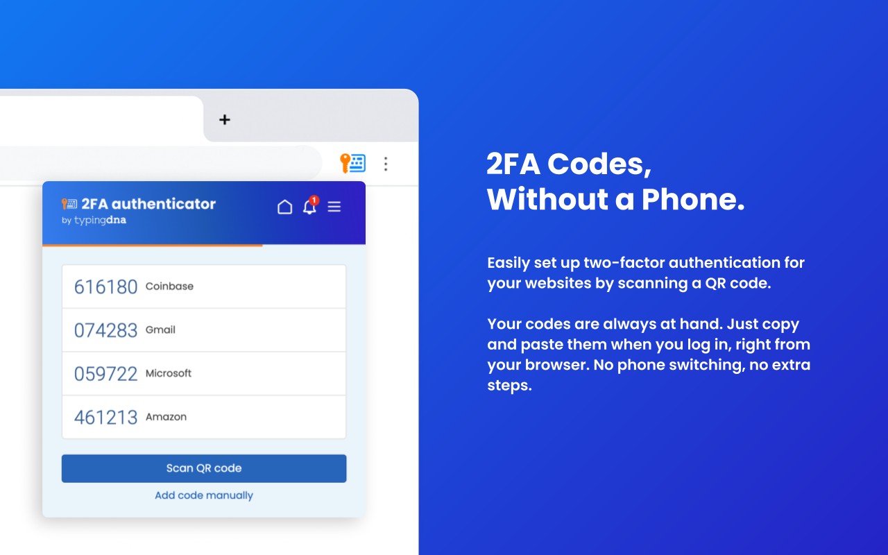 2FA Authenticator screenshot