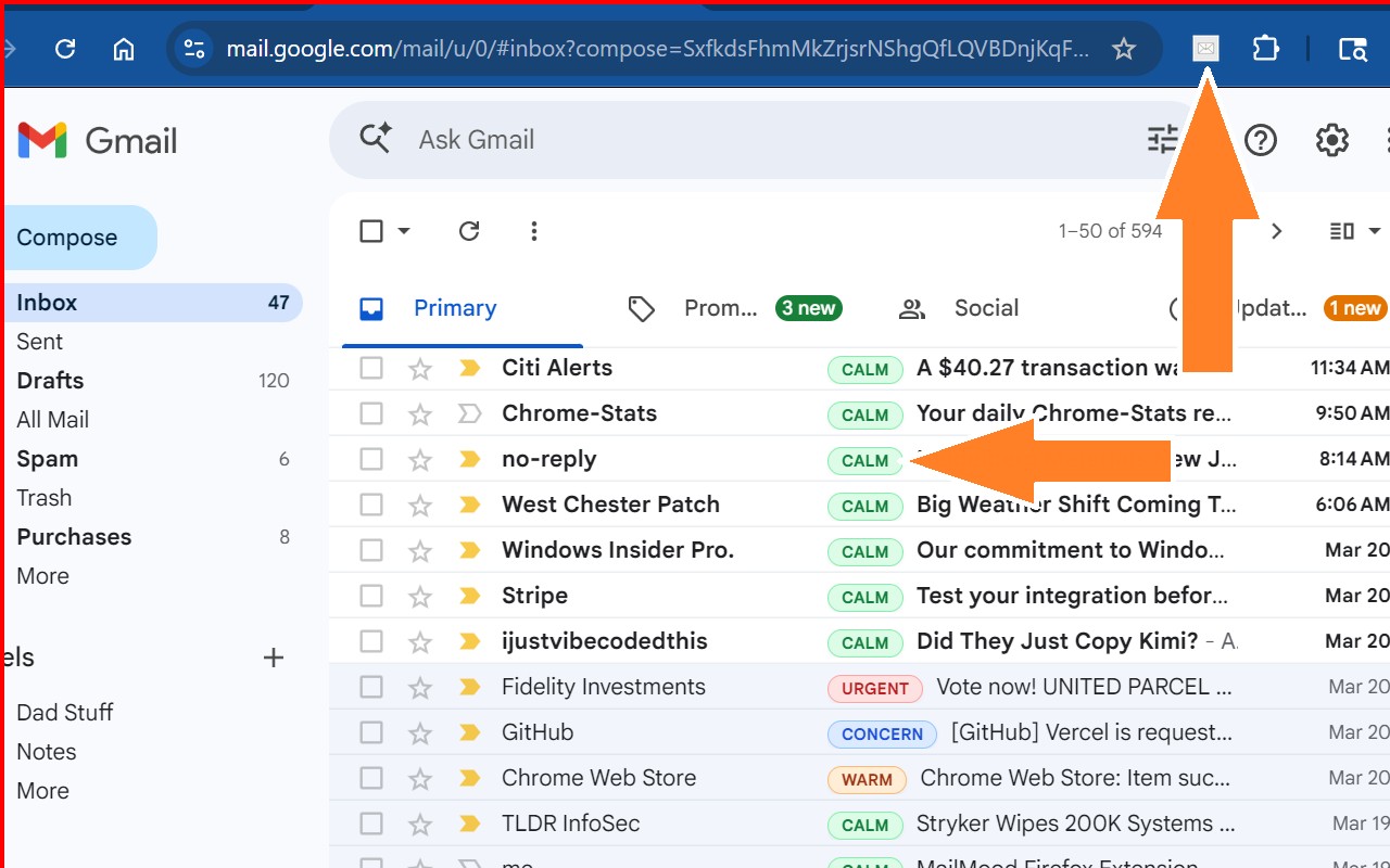 MailMood — Email Tone Vibes screenshot