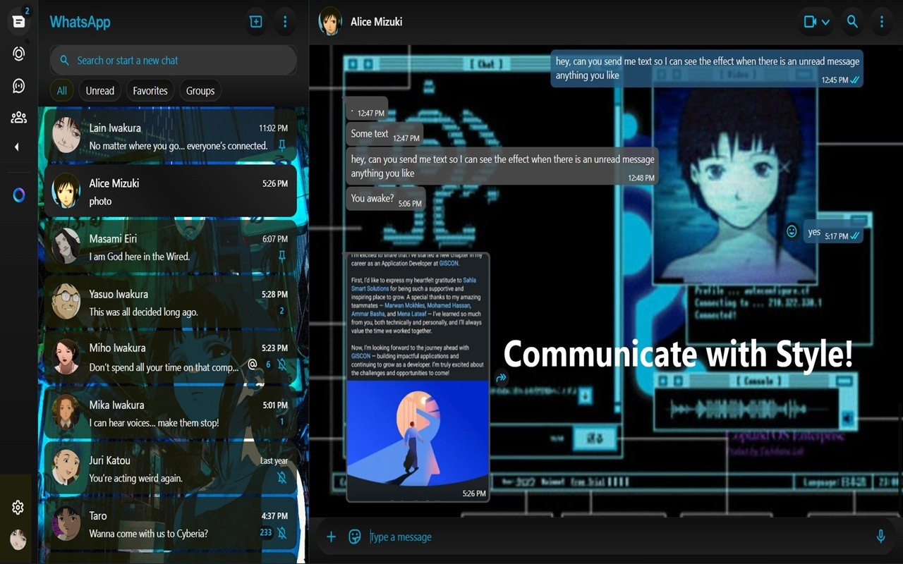 Whatsapp Web Designer screenshot