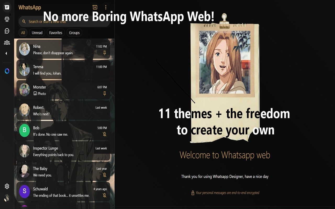 Whatsapp Web Designer screenshot