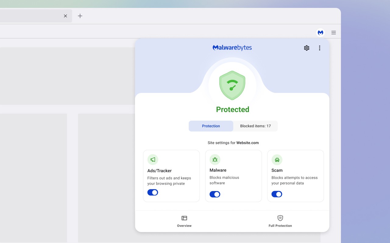 Malwarebytes Browser Guard screenshot