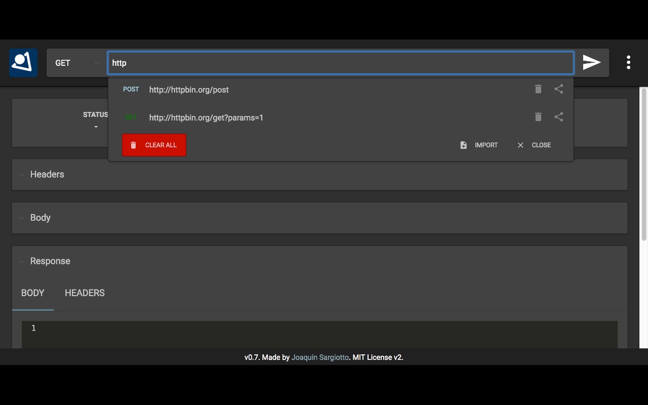 RestMan screenshot