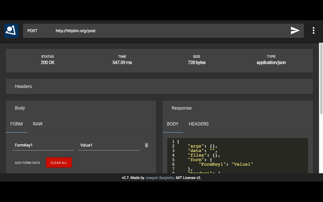 RestMan screenshot