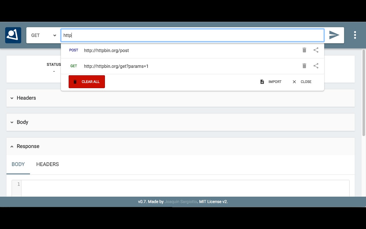 RestMan screenshot
