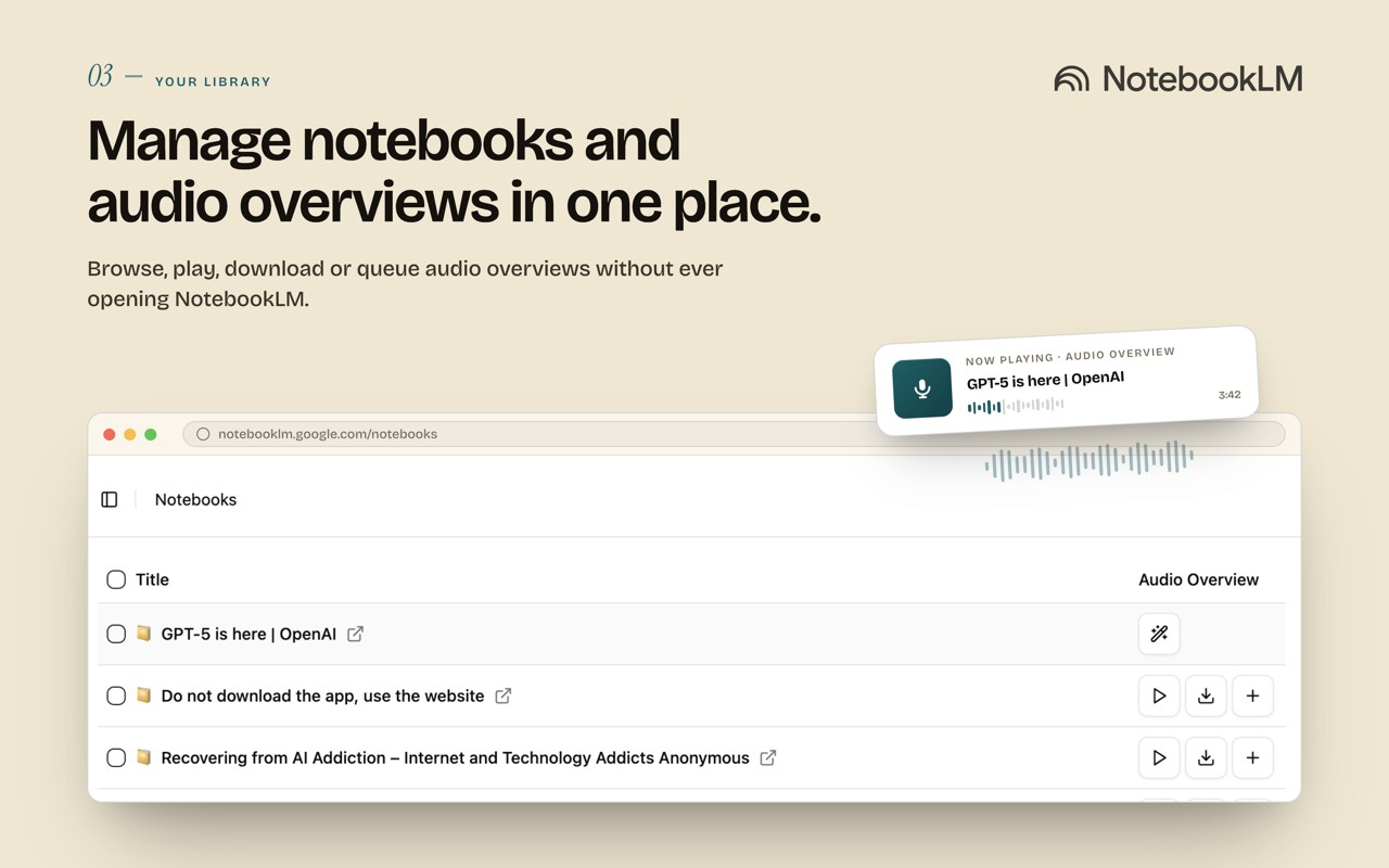 NotebookLM Web Importer screenshot