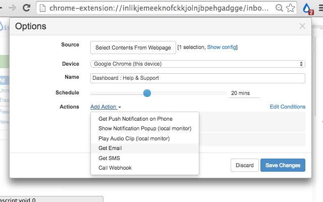 Distill Web Monitor screenshot