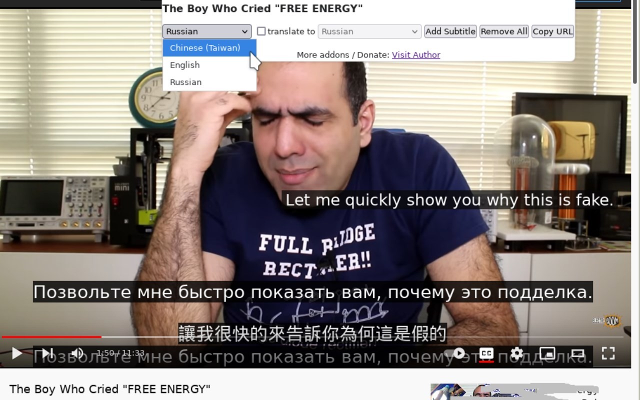 Multi Subsitles for Youtube screenshot