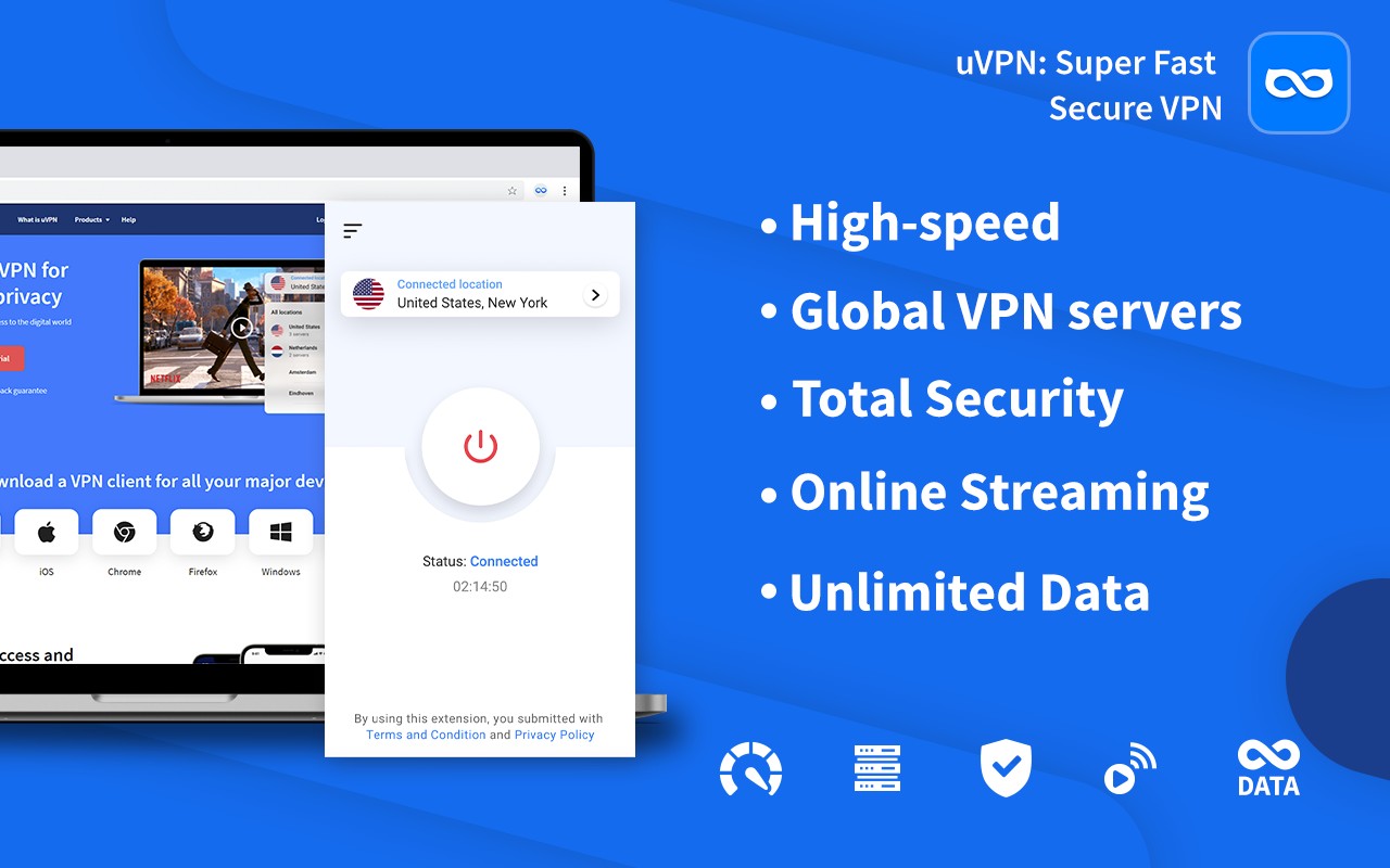 Free VPN Proxy - VPN for Chrome uVPN screenshot