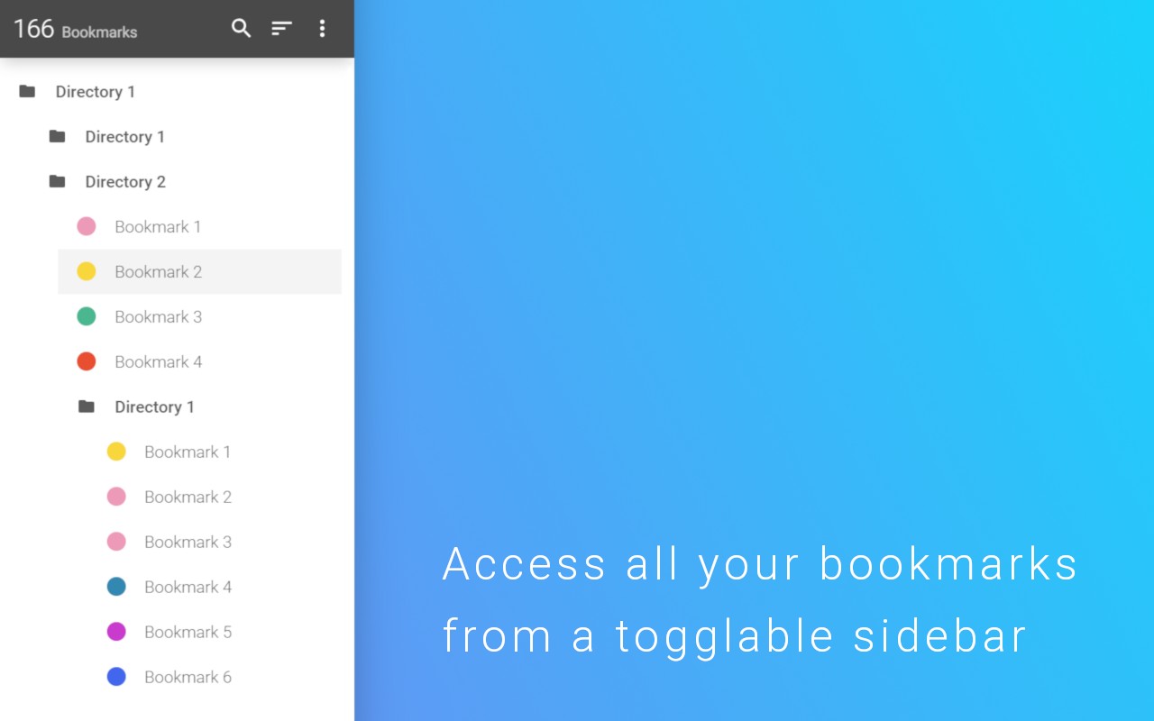 Bookmark Sidebar screenshot