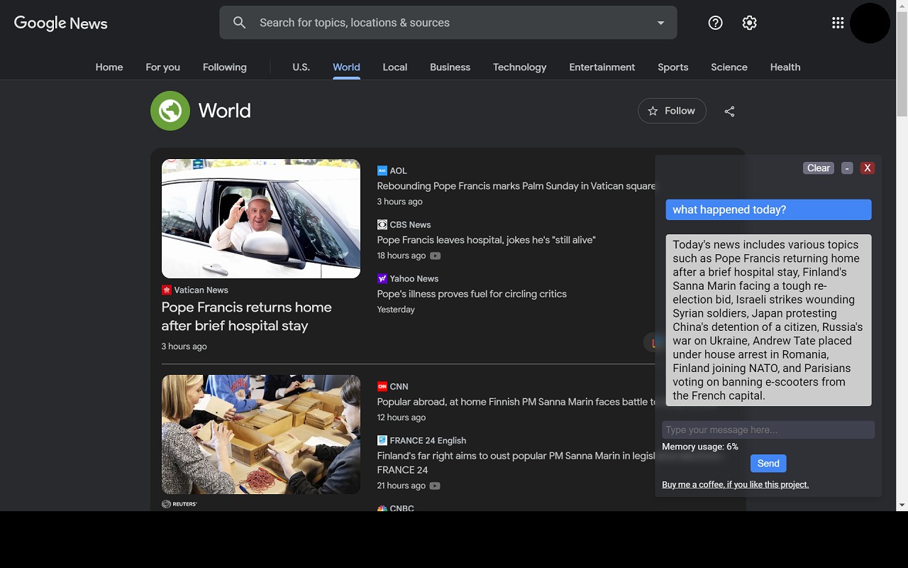 ChatExtension - A ChatGPT Extension screenshot