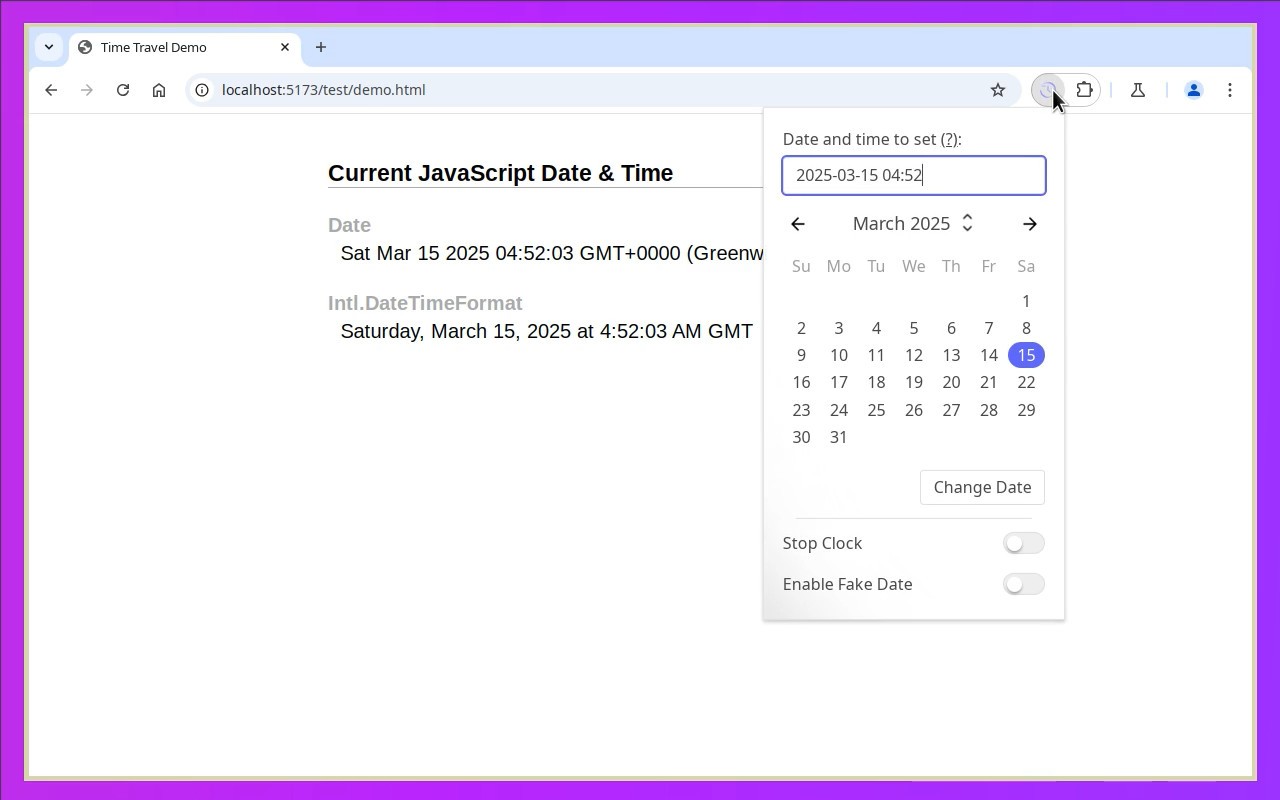 Time Travel screenshot