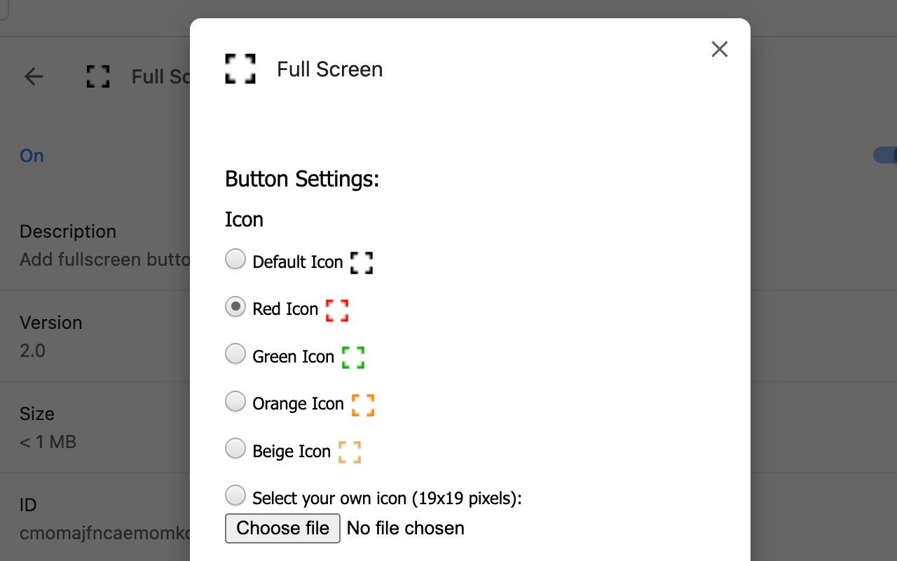 Full Screen screenshot