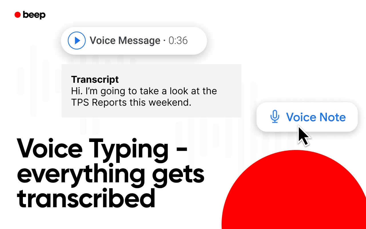 Record Voice Messages in Gmail - Beep screenshot