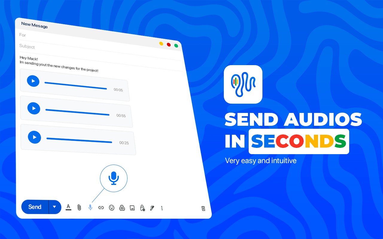 MicMyMail - Send voice messages in Gmail for FREE screenshot
