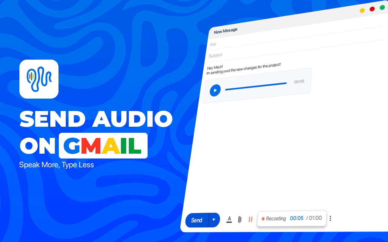 MicMyMail - Send voice messages in Gmail for FREE screenshot