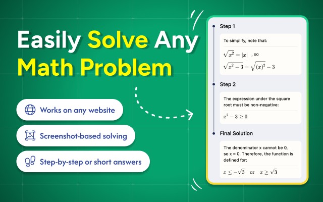 Math Solver for Chrome – AI Math Problem Solver screenshot
