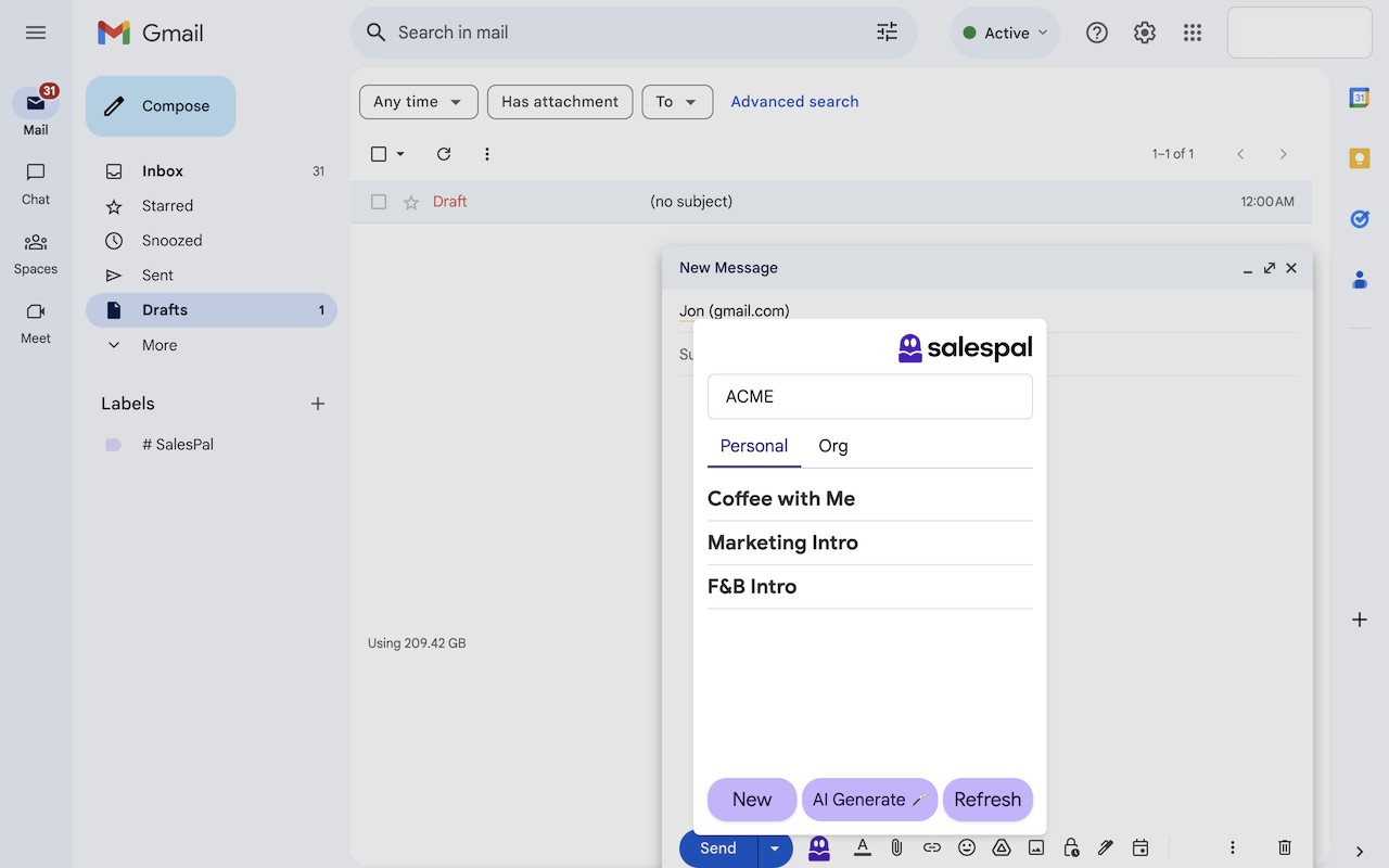 Salespal screenshot
