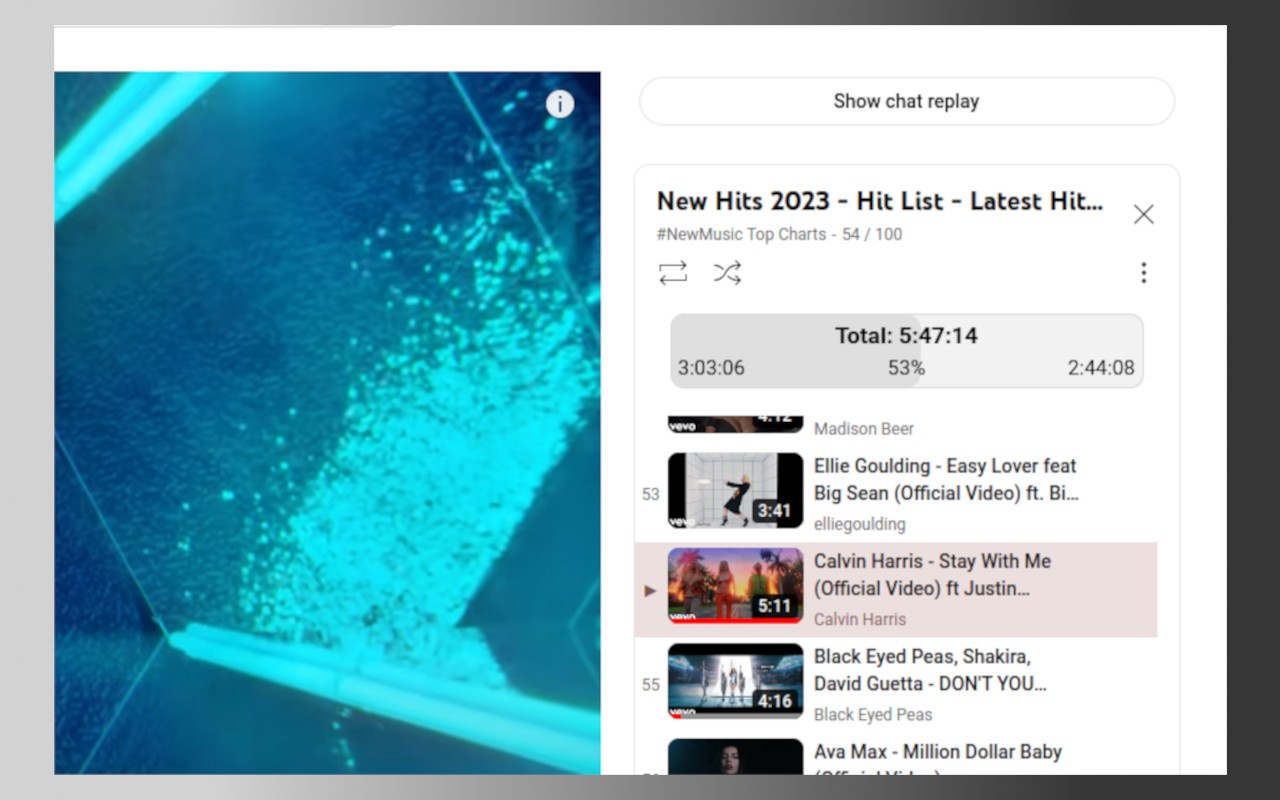 YouTube Playlist Duration bar screenshot